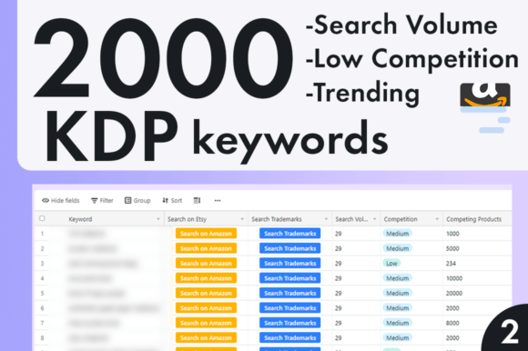Download 2000 KDP Keywords Book Mega Bundle Niche - Mega bundle Collection