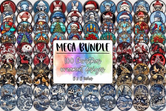 Download Christmas Ornaments Designs Mega Bundle - Ornament Collection