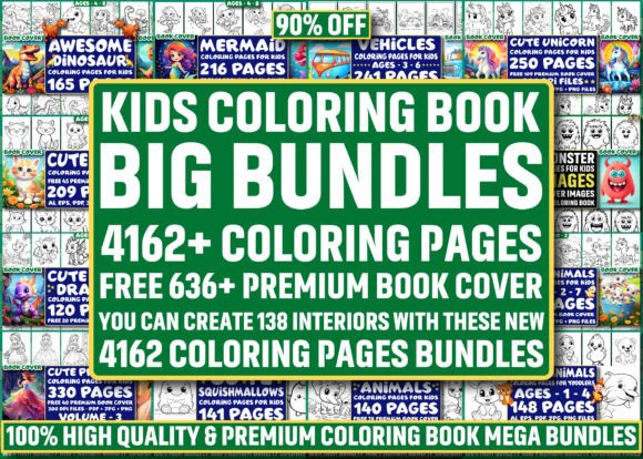 Download 4162 KIDS COLORING BOOK PAGE MEGA BUNDLE - Mega bundle Collection