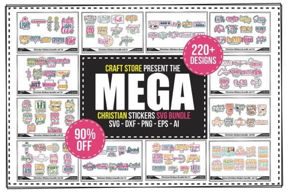 Download Christian Stickers Mega Bundle - Premium Resources