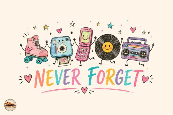 Download Never Forget Vintage Vibes Summer Png - Premium Bundle