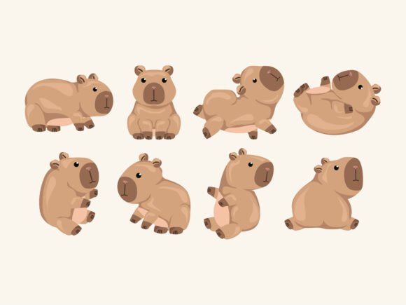 Download Capybara Mammal Mascot Zoo Pet Cute Cart - Mammal Collection