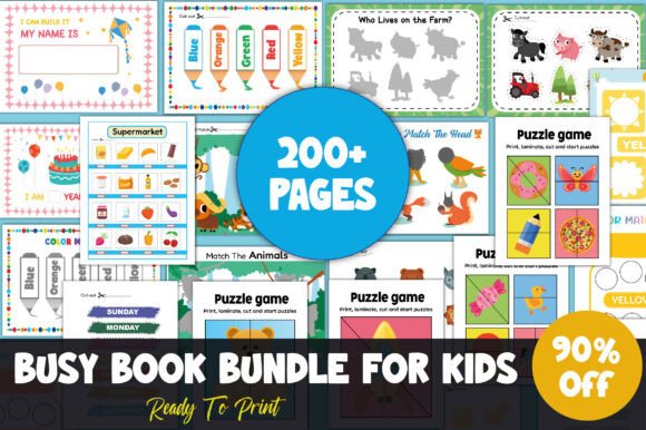 Download Busy Book Mega Bundle – 200+ Printable - Mega bundle Collection