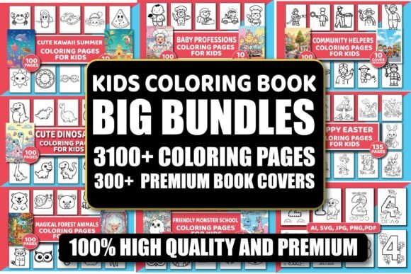 Download 3100+ Kids Coloring Pages Mega Bundle - Mega bundle Collection