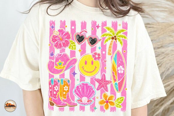 Download Striped Summer Doodle Sublimation Png - Premium Bundle